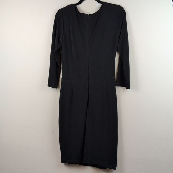 The Fold Clifton Black Dress Size 12 Comfortable Power Dressing - Picture 9 of 10